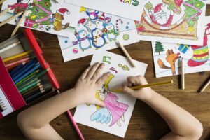 kids, painting, school